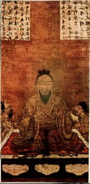Confucio dipinto su seta (Kanagawa, Collezione Jukihiko Jasuda). De Agostini Picture Library