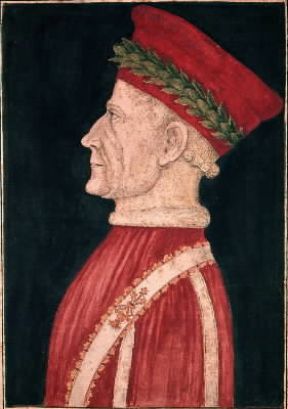 Francesco Filelfo in un ritratto anonimo del sec. XV (Milano, Civica Raccolta Stampe A. Bertarelli).De Agostini Picture Library