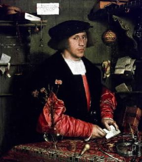 Hans Holbein il Giovane. George Gisze (Berlino, Staatliche Museen).Berlino, Gemaldegalerie