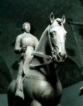 Bonino da Campione . Monumento equestre di BernabÃ² Visconti (Milano, Castello Sforzesco).De Agostini Picture Library/M. Carrieri