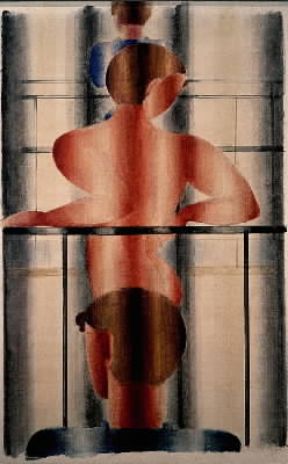 Oscar Schlemmer. Scena alla balaustra, 1932.De Agostini Picture Library / G. Dagli Orti