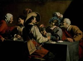 Theodor Rombouts. Giocatori di carte (Anversa, MusÃ©e Royal des Beaux-Arts).Anversa, MusÃ©e Royal des Beaux-Arts