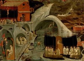 Rinascimento. Tebaide, episodi di vita monastica di Paolo Uccello (Firenze, Uffizi).De Agostini Picture Library/G. Nimatallah