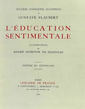L'Educazione sentimentale . Frontespizio del romanzo nell'edizione del 1922.De Agostini Picture Library