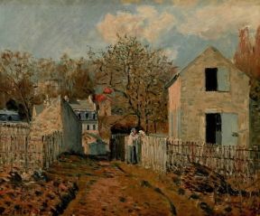 Impressionismo . Il villaggio di Voisins di A. Sisley (Parigi, MusÃ©e d'Orsay). De Agostini Picture Library/G. Nimatallah