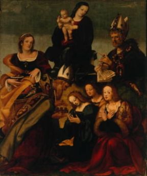 Amico Aspertini. Madonna col Bambino (Bologna, chiesa di S.Martino).De Agostini Picture Library/A. De Gregorio