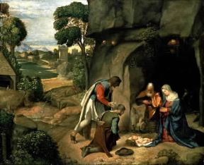 Giorgione. Adorazione dei pastori (Washington, National Gallery).De Agostini Picture Library