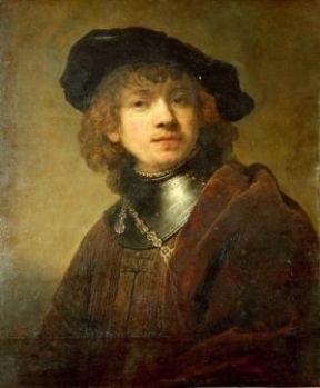 Cappello del sec. XVI nell'Autoritratto di Rembrandt (Firenze, Uffizi).De Agostini Picture Library/G. Nimatallah