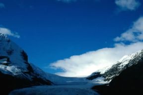 Monte Athabasca. Veduta di un ghiacciaio.De Agostini Picture Library/G. Cappelli