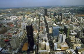 Johannesburg . Veduta aerea della cittÃ  sudafricana.De Agostini Picture Library/A. Vergani