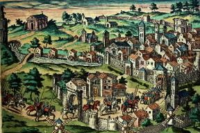 Francia. La battaglia di Nimes in Linguadoca nel 1569.De Agostini Picture Library/G. Dagli Orti