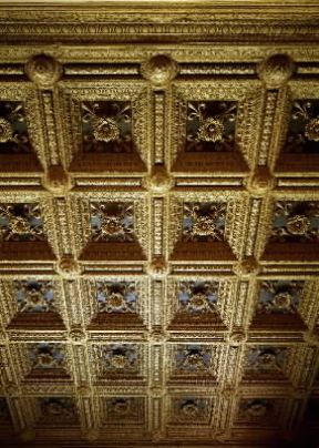 Cassettone. Particolare di un soffitto del Palazzo Vecchio a Firenze.De Agostini Picture Library/G. Nimatallah
