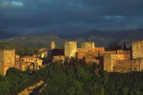 Granada. Veduta dell'Alhambra.De Agostini Picture Library / G. SioÃ«n