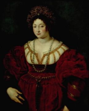 Isabella d'Este-Gonzaga, marchesa di Mantova, in un ritratto di P. P. Rubens (Vienna, Kunsthistorisches Museum).De Agostini Picture Library/G. Nimatallah