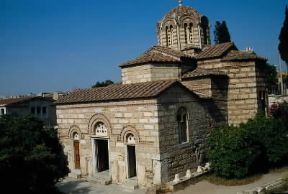 Atene. La chiesa bizantina dei SS. Apostoli.De Agostini Picture Library / G. Dagli Orti