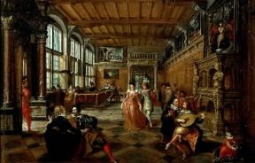 Frans Francken il Giovane. Ballo in un interno fiammingo (Torino, galleria Sabauda).De Agostini Picture Library/G. Dagli Orti