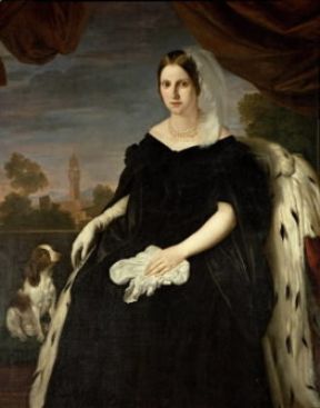 Maria Antonietta di Borbone, granduchessa di Toscana, in un ritratto di G. Bezzuoli (Firenze, Galleria d'Arte Moderna).De Agostini Picture Library/G. Nimatallah
