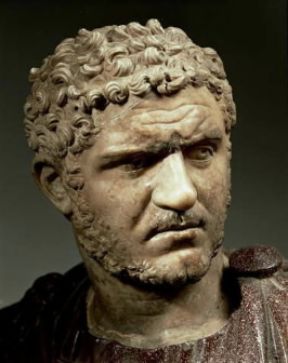 Bassiano Marco Aurelio Severo Antonino, detto Caracalla in un ritratto conservato presso i Musei Capitolini di Roma.De Agostini Picture Library/G. Dagli Orti