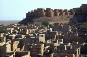 Jaisalmer . Veduta della fortezza e della cittÃ  vecchia.De Agostini Picture Library/M. Bertinetti