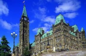 Ottawa . La sede del Parlamento.De Agostini Picture Library/D. Staquet