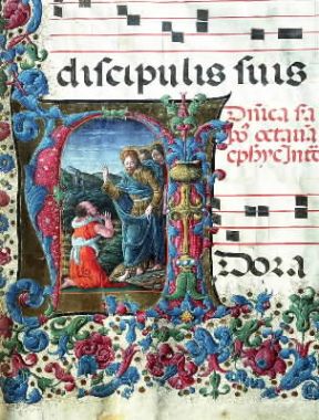 Profeta. La Visione di Isaia di Girolamo da Cremona (Siena, Biblioteca Piccolomini).De Agostini Picture Library/G. Nimatallah