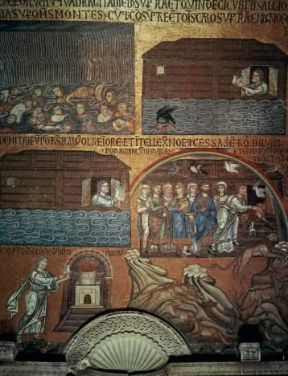 Arca di NoÃ¨. Particolare del mosaico Storie dell'Antico Testamento (Venezia, Basilica di S.Marco).De Agostini Picture Library