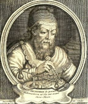 Archimede. Il matematico siracusano raffigurato in una incisione del sec. XVIII.De Agostini Picture Library