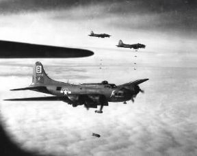 Aviazione. Operazione di bombardieri statunitensi in Germania durante la II guerra mondiale.De Agostini Picture Library