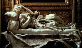 Funerario. Monumento funebre alla beata Ludovica Albertoni realizzato da G. L. Bernini (Roma, S. Francesco a Ripa).De Agostini Picture Library