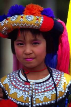 Thailandia. Una bambina Thai.De Agostini Picture Library/C. Sappa
