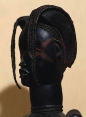 Africa. Testa con acconciatura femminile di arte Kran (Liberia).De Agostini Picture Library/G. Dagli Orti
