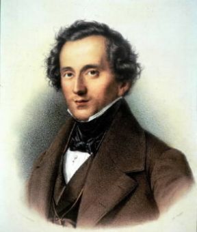 Felix Jacob Ludwig Mendelssohn-Bartholdy in una litografia (Berlino, Staatsbibliothek).Berlino, Staatsbibliothek