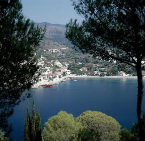 Cefalonia. Veduta dell'abitato dell'isola greca.De Agostini Picture Library/G. Barone