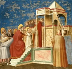 Presentazione. Presentazione di Maria al Tempio di Giotto (Padova, Cappella degli Scrovegni).De Agostini Picture Library/A. Dagli Orti