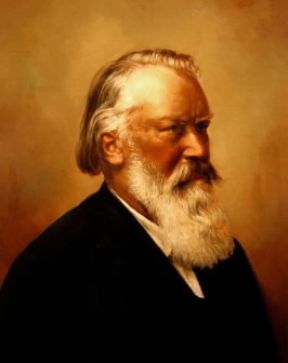 Johannes Brahms in un ritratto del sec. XIX (Vienna, SocietÃ  Amici della Musica).De Agostini Picture Library/A. Dagli Orti
