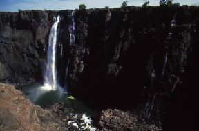 Zambia. Le cascate Vittoria.De Agostini Picture Library/S. Vannini