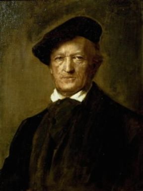Richard Wagner in un ritratto di F. von Lembach (Herrninsel, Castello di Herrenchiemsee).De Agostini Picture Library/A. Dagli Orti