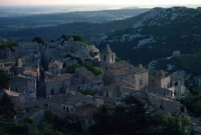 Bouches-du-RhÃ´ne . Veduta del centro di Les Baux-de-Provence.De Agostini Picture Library/S. Vannini