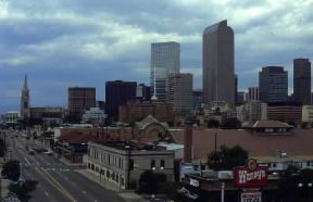 Denver . Veduta del centro della metropoli statunitense.De Agostini Picture Library/E. Turri