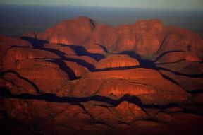 Geologia. Veduta del Parco Nazionale d'Uluru in Australia.De Agostini Picture Library/G. SioÃ«n