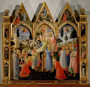 Deposizione di Cristo raffigurata in un dipinto del Beato Angelico (Firenze, Museo di San Marco).De Agostini Picture Library/G. Dagli Orti