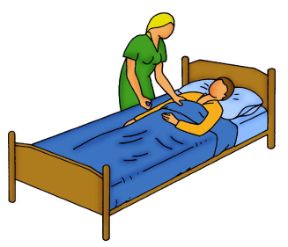 Bagno al paziente allettato. Rivestire il malato. Il bagno a letto. Dopo aver lavato il malato rivestitelo completamente e cambiate la biancheria del letto.