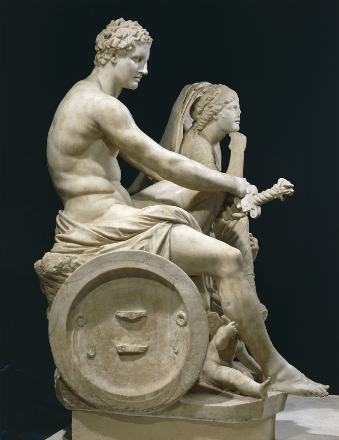 Ares e Teti Ares, figlio di Era e di Zeus, è il dio greco che personifica il furore bellico. È un dio caotico che si oppone all'ordine del padre (come la guerra si oppone alla pace); egli è “odioso” a Zeus, come si esprime Omero, ma è amato da Afrodite.