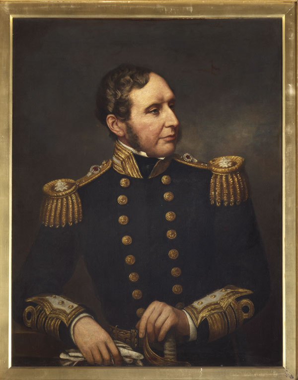 Il vice Ammiraglio Robert Fitzroy (1805-1865), navigatore e meteorologo inglese Il capitano del Beagle era Robert Fitzroy. Anche lui, come Darwin durante il viaggio, tenne un diario di bordo con le proprie impressioni. Lo scopo del suo viaggio era quello di completare e aggiornare le carte nautiche esistenti riguardanti il Sud America. 