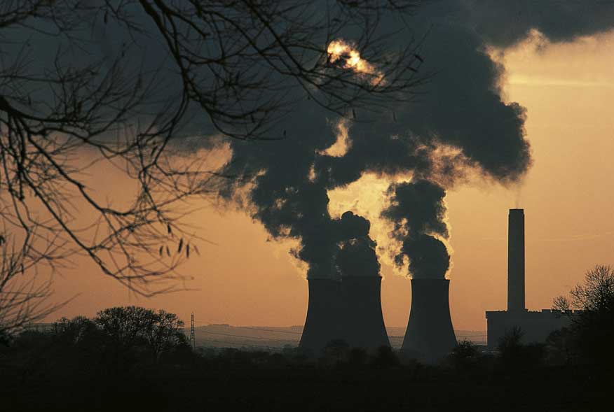 Didcot Power Station, Regno Unito Immagine della Didcot Power station nel Regno Unito: l'inquinamento è una delle prime cause di perdita di biodiversità.
© De Agostini Picture Library.