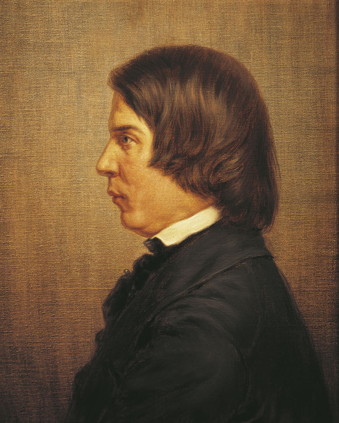 Ritratto di Robert Schumann Schumann è un compositore tedesco nato nel 1910 a Zwickau, in Sassonia, e morto nel 1856 a Bonn.