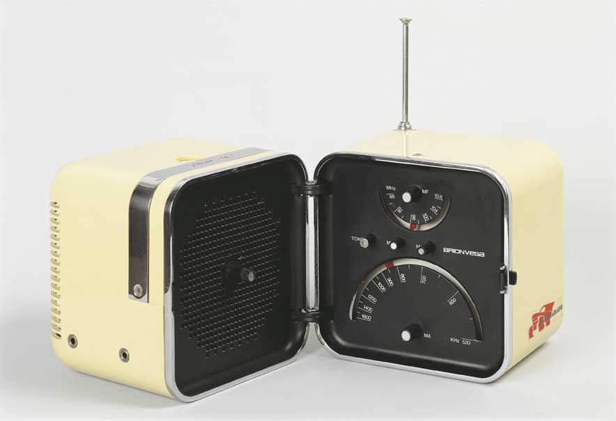 Radio briovega Zabuso Radio Brionvega TS 502, 1964.
De Agostini Picture Library