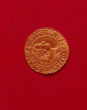 Ducato . Recto e verso del ducato d'oro di Galeazzo Maria Sforza coniato nel 1466.De Agostini Picture Library