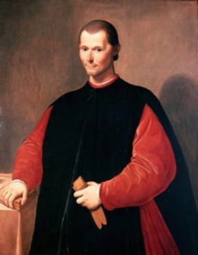 NiccolÃ² Machiavelli in un ritratto di Santi di Tito (Firenze, Palazzo Vecchio).De Agostini Picture Library