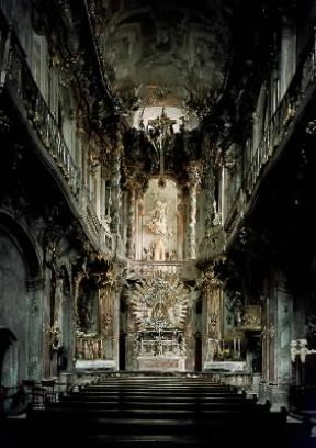 RococÃ². Chiesa di S. Giovanni Nepomuceno, a Monaco di Baviera.De Agostini Picture Library